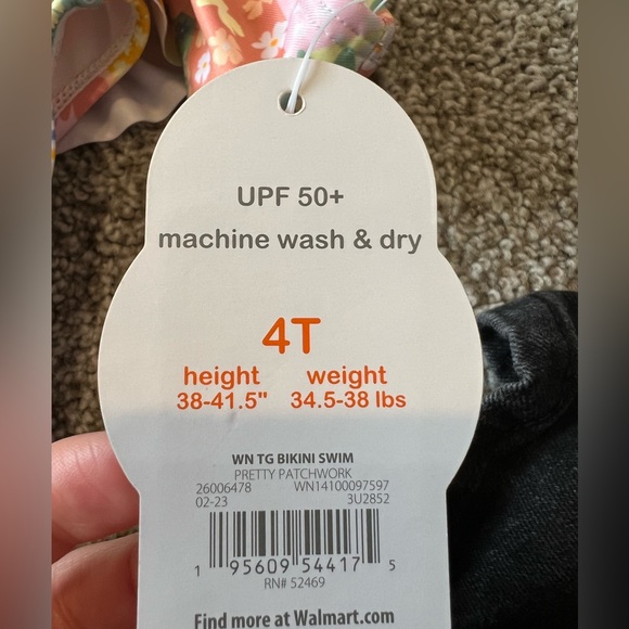 Wonder Nation Toddler Two-piece Swimsuit Size 4T NWT - Picture 6 of 10